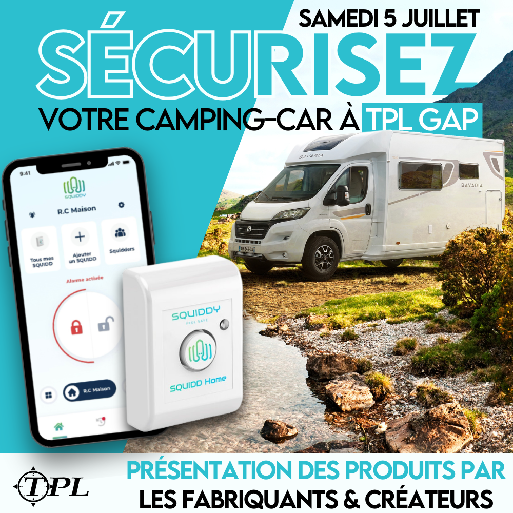 Sécurisez votre camping-car avec Squiddy chez TPL Gap !